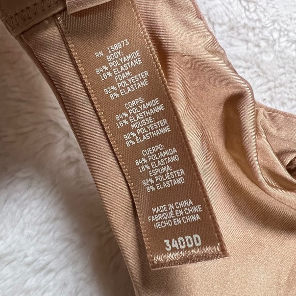 SKIMS Women's Fits Everybody Underwire Bra Clay Tan Size 34DDD BR-UWR-1982 NEW - Picture 11 of 14